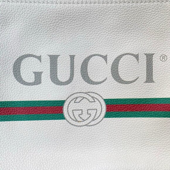 Gucci Pebbled Leather Portfolio Pouch / Clutch - Picture 2 of 13